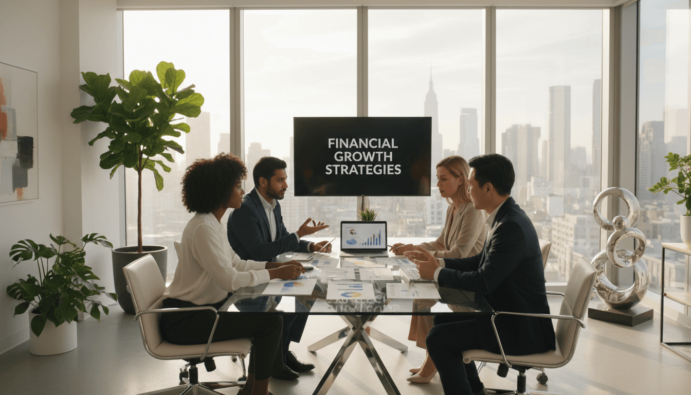 Investor meeting in a modern Richardson office